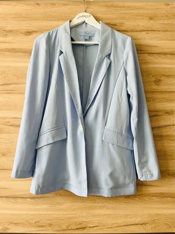 Amisu blazer světle modrý — fotka 1